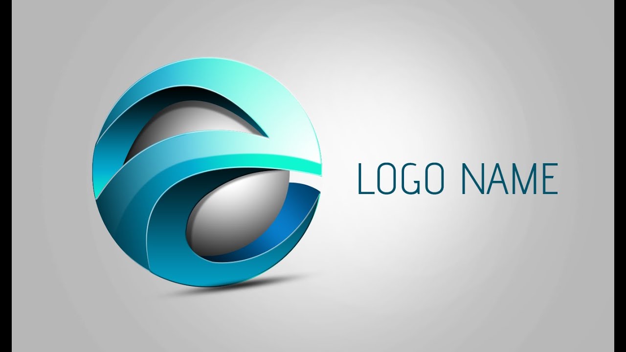 Photoshop Tutorial | 3D Logo Design (Element) - YouTube