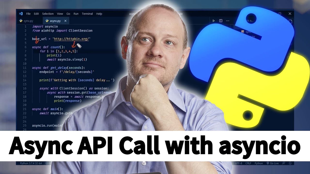 How To Create An Async API Call With Asyncio | Python - YouTube