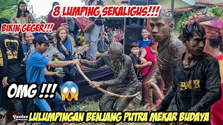 8 lumping sekaligus !!! Lulumpingan Seni Benjang PUTRA MEKAR BUDAYA - Andir Tengah