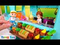 Miss Rabbit Opens a Lil Woodzeez Food Truck | Educational Toy Video for Kids