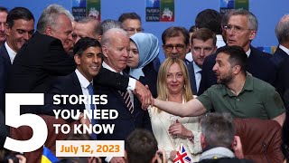July 12, 2023: G7 on Ukraine, NATO, Russian hackers, Trump defamation lawsuit, Vermont, Thailand PM
