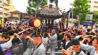 29年　品川神社　北の天王祭　本社中神輿立派な渡御です　。