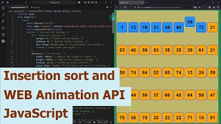 Insertion sort and WEB Animation API. JavaScript.