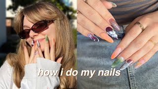 how to create aesthetic pinterest nails at home *affordable for my girlies on a budget*