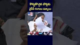 కొట్టుకొచ్చిన బొట్లకు  వైసీపీ రంగులు ఉన్నాయి : Home Minister Vangalapudi Anitha - TV9