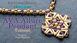 AVA Allure Pendant - DIY Jewelry Making Tutorial by PotomacBeads