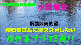 エリアトラウト初心者企画！初めてのオススメ操作系ルアー3選（トップ、ボトム、ミノー）