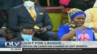 Just for laughs: Light moments during the BBI report launch at Bomas