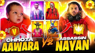 Chota Aawara Vs Nayan Bhai Assassins ARMY || Rare Collection Versus || Free Fire