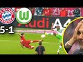 5 Goals in 9 Minutes - The Legendary Lewandowski Show | Bayern münchen vs.VFL Wolfsburg