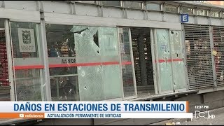 Identifican a responsables de daños durante disturbios en el centro de Bogotá