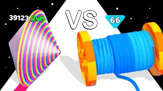 Spool Run VS Circle Up: ASMR Gameplay ❌ Max Level!