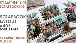 Scrapbook Layout # 405/Double Page (Stampin' Up! Scrapbooking)