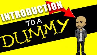 Why I Started A YouTube Channel! Introduction To A Dummy