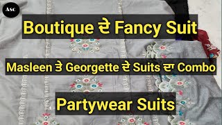 Punjabi suit punjabi partywear georgette boutique wedding amritsari phulkari patiala salwar suit2022