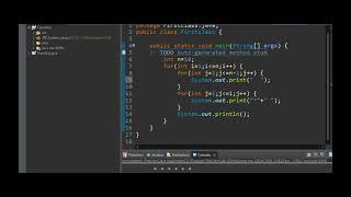 How To Print Diamond Pattern Using For Loop in Java Programming . Very Easy And Short Code.