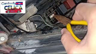 ឡានCelicaដាច់ភ្លើងហ្វា - How to fix car headlights no power for celica