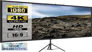 VEVOR Tripod Projector Screen with Stand 70 inch 16:9 4K HD Projection Review