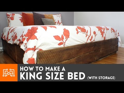 King size bed (with storage) // How-To King size bed (with storage) // How-To