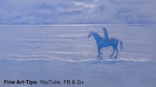 How to Draw a Horse on the Beach - Fine Art- Tips.