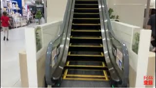 【フジテック】3Xエスカレーター カナートモール和泉府中 3X escalator Qanat mall Izumi-Fuchu shopping mall  Osaka Japan