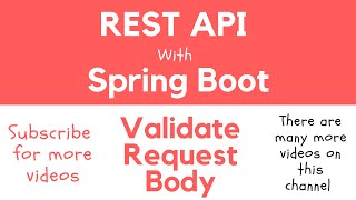 REST API with Spring Boot - Validate HTTP Request Body with Hibernate Bean Validation Constraints