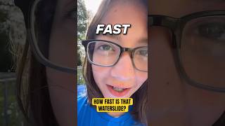 HOW FAST IS THAT WATER SLIDE? 🤔