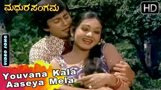 Youvana Kala Aaseya Mela Video Song | Ananthnag Romantic Hits | Kannada Old Songs | Madhura Sangama