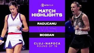 Emma Raducanu vs. Ana Bogdan | 2021 Cluj-Napoca Round of 16 | WTA Match Highlights