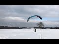 miniplane top80 u0026 apco nrg pro 17.5 winter takeoff