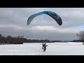 miniplane top80 u0026 apco nrg pro 17.5 winter takeoff