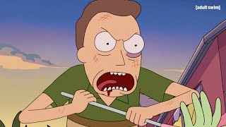 Jerry Fights Pissmaster | Rick and Morty | adult swim
