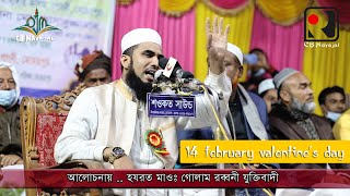 14 february valentine's day. হুজুর যা বোললেন গোলাম রব্বানী.Golam Rabbani Bangla Waz 2021 .CB MAYAJAL