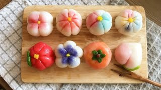 전자레인지로 우이로우 화과자만들기 Japanese confectionery