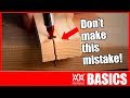 HOW TO DRIVE SCREWS (without splitting wood!) | Woodworking BASICS HOW TO DRIVE SCREWS (without splitting wood!) | Woodworking BASICS