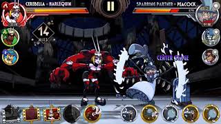 Skullgirls Mobile - My Personal Cerebella combo game (Notation in description)