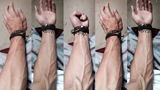 get veiny Forearms permanently / in less than 3 min at home /