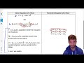 vector equation of a plane full lesson mcv4u