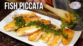 Fried Fish in Lemon Butter Sauce - Fish Piccata