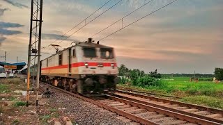 || Blazing HWH WAP7 Kanchanjungha Express rattles through Masagram at MPS ||