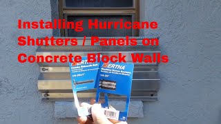 DIY / How to install hurricane shutters/panels over your windows...