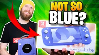 Blue Switch Lite - Color Comparison & Unboxing! Gamecube Edition?