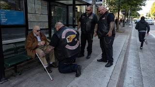 Blind Elder Was Robbed at the Bus Stop — 25 Hells Angels Hunted the Street That Night