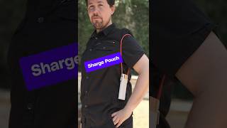 The Sharge Pouch lets you wear your power bank -- and its magnetic AC adapter and cable, too.