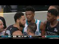 ben simmons dunks it then gets into it with brandon miller and the hornets