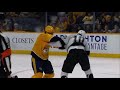 tanner jeannot vs luke schenn fight kings vs predators fights