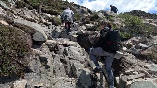 The climb up to Laguna de los Tres!