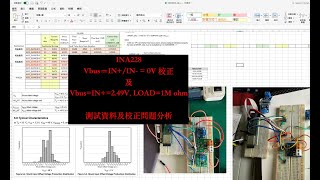 TI INA228 offset 校正及 Vref 2.495V \u0026 1M 歐姆測量及 對比 datasheet 的測試資料  | 芸庭樹工作室