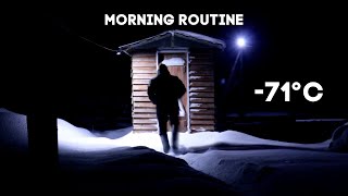 Morning routine in the Coldest Village on Earth, Yakutia