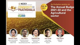 NCDEX - The Annual Budget 2021-22 & the Agricultural sector
